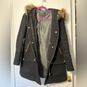 J Crew Wool Parka Coat